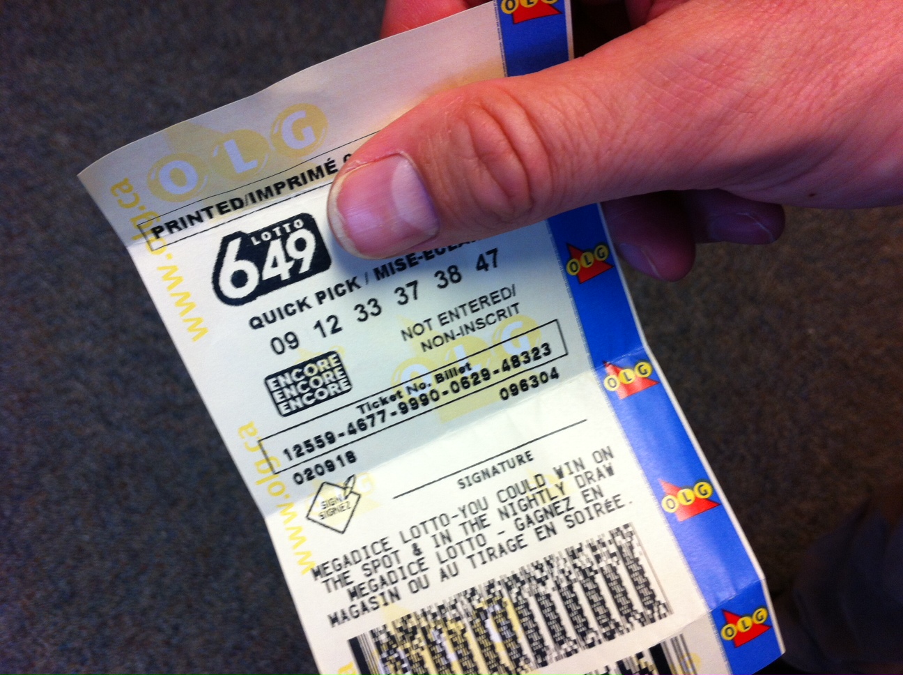 Lotto 6/49 Canada Winning Numbers