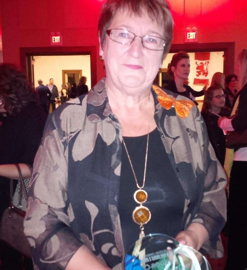 Pat Singleton with the Cambridge Self Help Food Bank was honoured in the professional category. (Oct. 8, 2015)